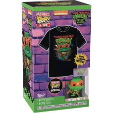 Funko Pocket Pop!  Tee (Child): Teenage Mutant Ninja Turtles Mutant Mayhem - Michelangelo Vinyl Figure and T-Shirt (M)