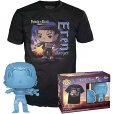 Funko Pop!  Tee (Adult): Attack on Titan Final Season - Eren Jaeger (with Marks) Vinyl Figure and T-Shirt (XL)