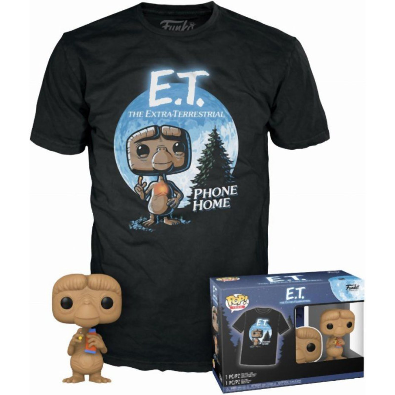 Funko Pop!  Tee (Adult): E.T. - E.T. with Candy (Special Edition) Vinyl Figure  T-Shirt (M)