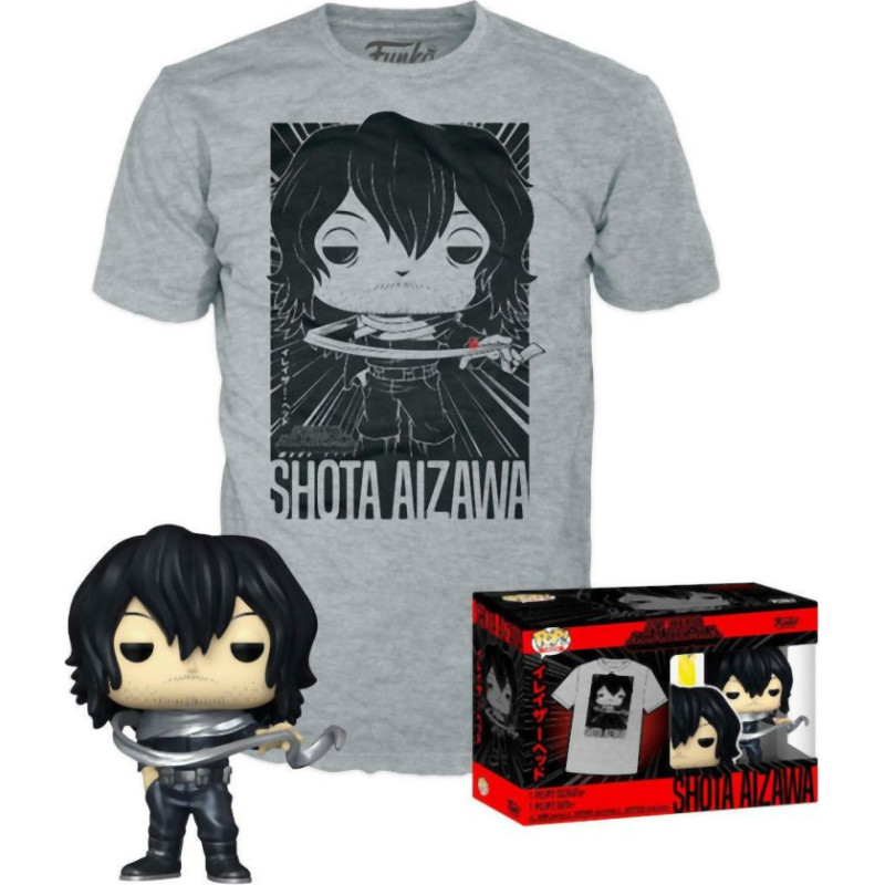 Funko Pop!  Tee (Adult): My Hero Academia - Shota Aizawa Vinyl Figure  T-Shirt (M)