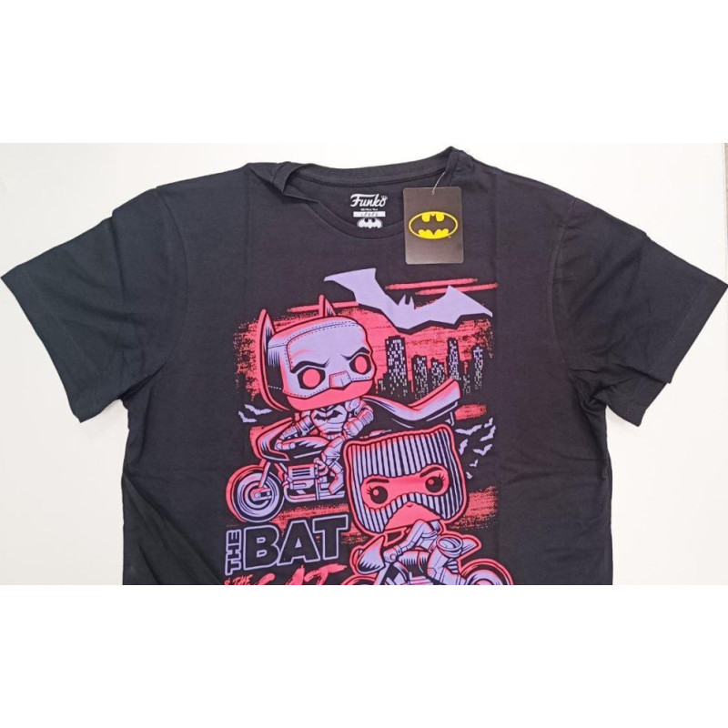 Funko Pop! Tee: Batman - The Bat  The Cat (L)