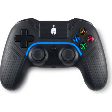 Enarxis Dynamic Media Spartan Gear - Aspis 4 Wired  Wireless Controller (compatible with PC [wired] and playstation 4 [wireless]) (colour: Black)