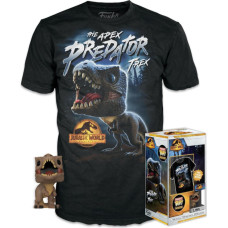 Funko Pocket Pop!  Tee (Child): Jurassic World Dominion - T-Rex Vinyl Figure and T Shirt (M)