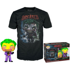 Funko Pop!  Tee (Adult): Comic Cover DC - The Joker (Blacklight)  (Special Edition) Vinyl Figure  T-Shirt (L)