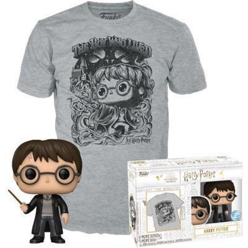 Funko Pop!  Tees (Adult): Harry Potter - Harry Potter Vinyl Figure and T-Shirt (XL)