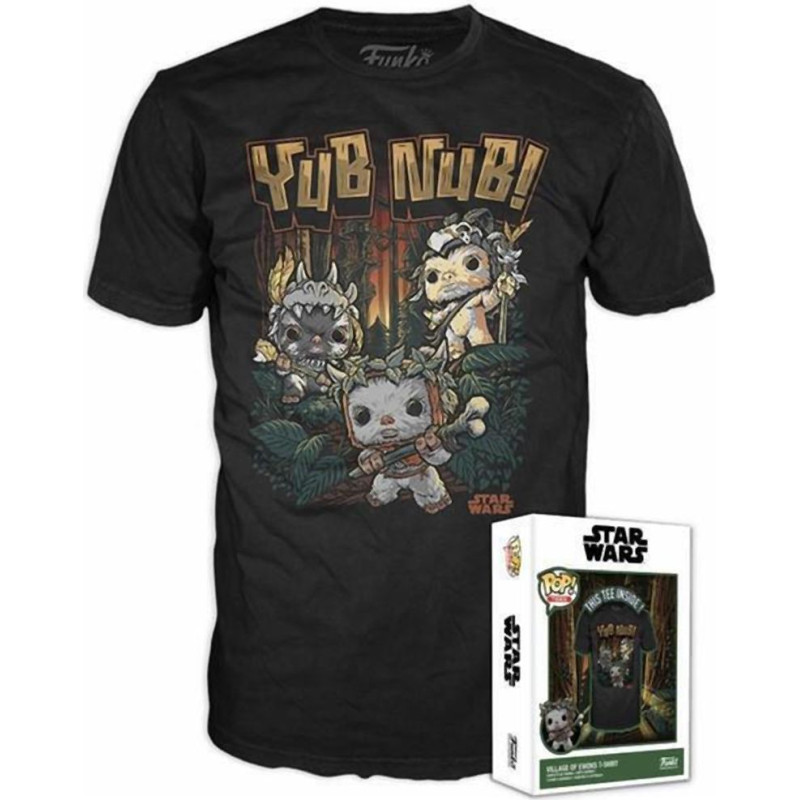 Funko Boxed Tees: Disney Star Wars Return of the Jedi - Village of Ewoks (L)