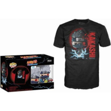 Funko Pop!  Tee (Adult): Naruto Shippuden - Kakashi (Glows in the Dark) (Special Edition) Vinyl Figure  T-Shirt (L)