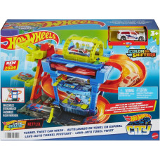 Mattel Hot Wheels® City: Color Shifters - Tunnel Twist Car Wash Playset (HTN80)