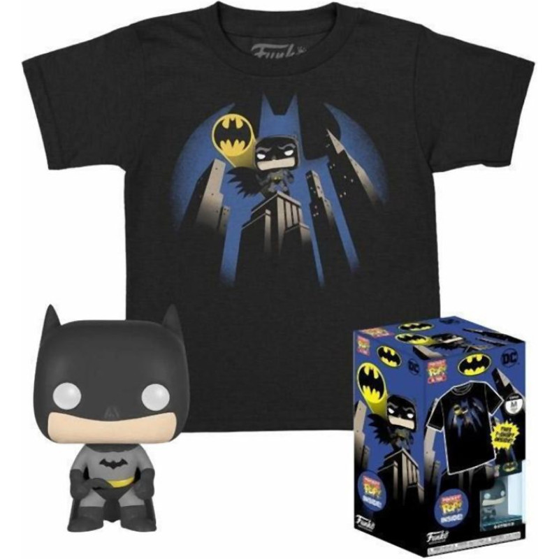 Funko Pocket Pop!  Tee (Child): DC - Batman (Special Edition) Vinyl Figure  T-Shirt (XL)