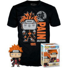 Funko Pop!  Tee (Adult): Naruto Shippuden - Pain (PU/Glows in the Dark) Vinyl Figure and T-Shirt (L)