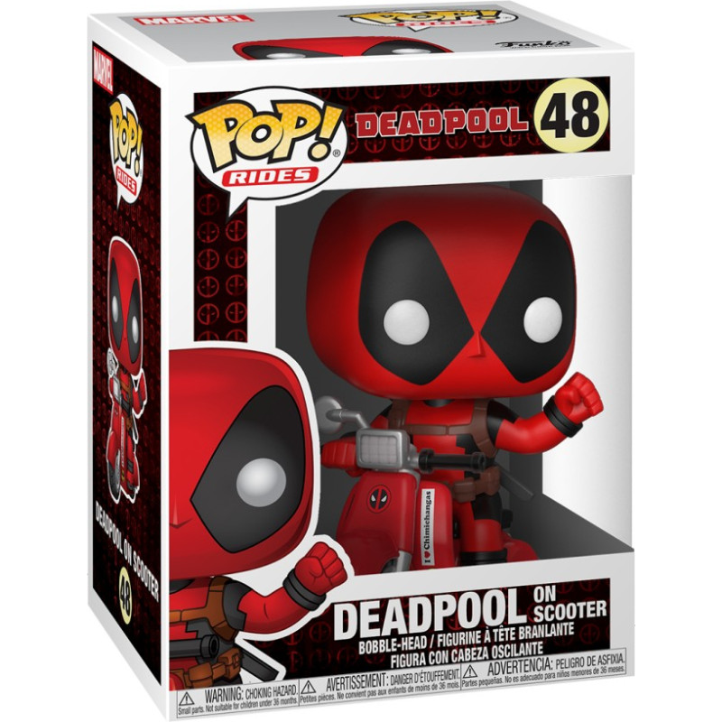 Funko Pop! Rides Marvel: Deadpool - Deadpool οn Scooter #48 Bobble-Head Vinyl Figure