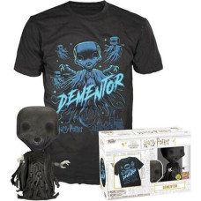 Funko Pop!  Tee (Adult): Harry Potter - Dementor (Glows in the Dark) Vinyl Figure and T-Shirt (L)