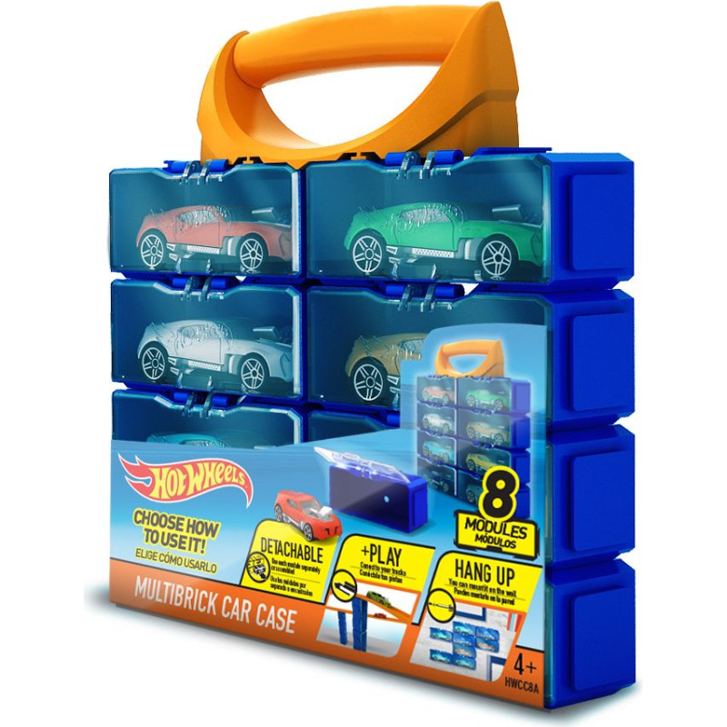 Intek Hot Wheels: Multibrick Car Case (Stores up to 8 Cars) (HWCC8A)