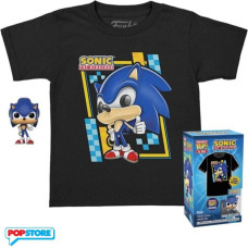 Funko Pocket Pop!  Tee (Child): Sonic The Hedgehog - Sonic Vinyl Figure  T-Shirt (S)