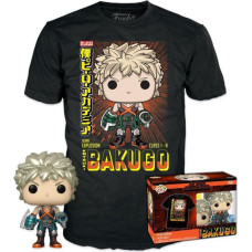 Funko Pop!  Tees (Adult): My Hero Academia - Katsuki Bakugo (Metallic) (Special Edition) Vinyl Figure  T-Shirt (L)