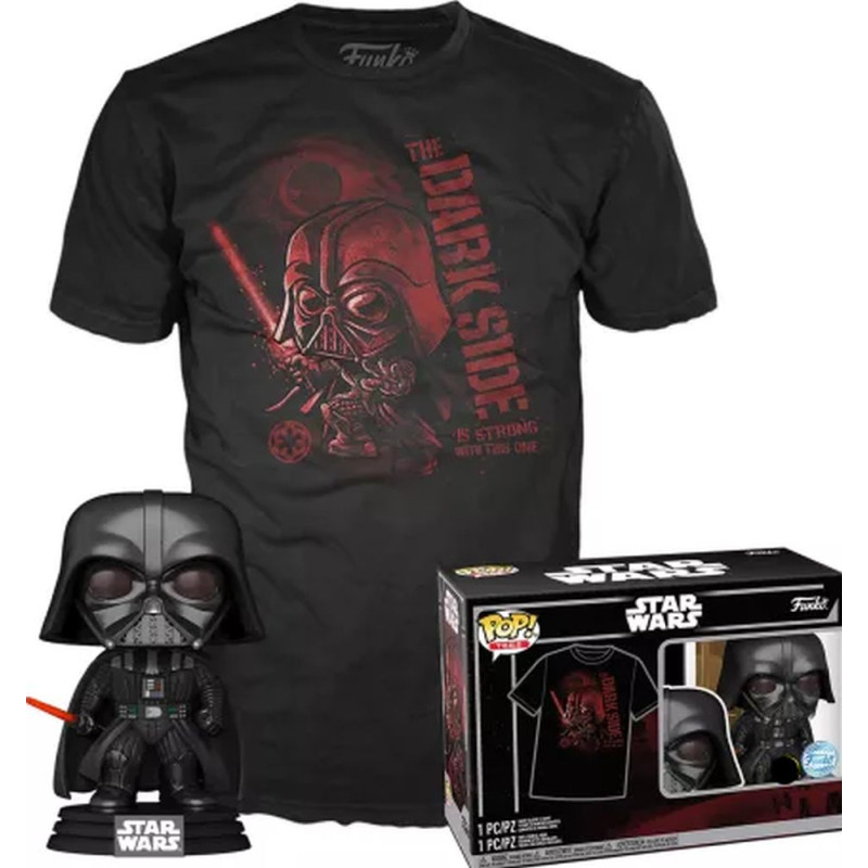 Funko Pop!  Tee (Adult) Disney: Star Wars - Darth Vader (Special Edition) Vinyl Figure  T-Shirt (XL)