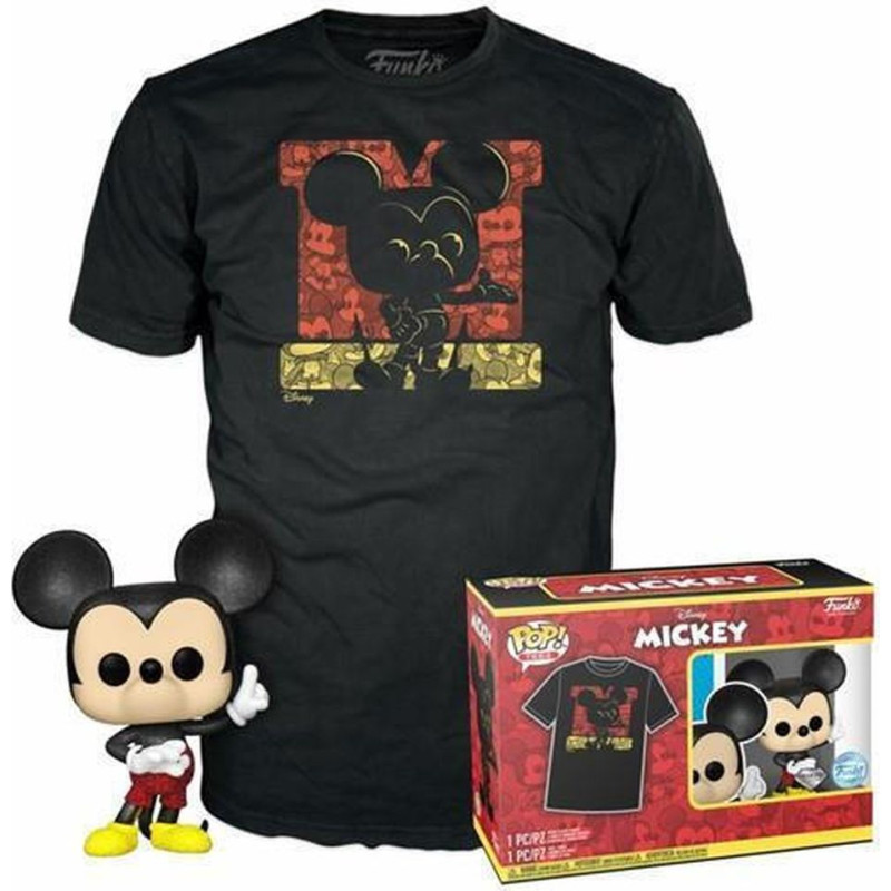 Funko Pop!  Tees (Adult): Disney - Mickey Mouse (Diamond Collection) (Special Edition) Vinyl Figure  T-Shirt (M)