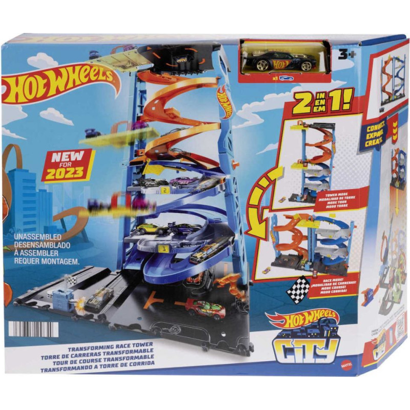 Mattel Hot Wheels City - Transforming Race Tower 2 in 1 (HKX43)