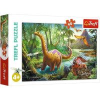 Trefl Puzzle 60 elementów - wędrówki dinozaurów