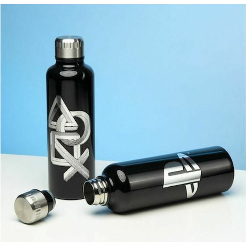 Paladone Products Paladone: Playstation - Metal Water Bottle (450ml) (PP6582PS)