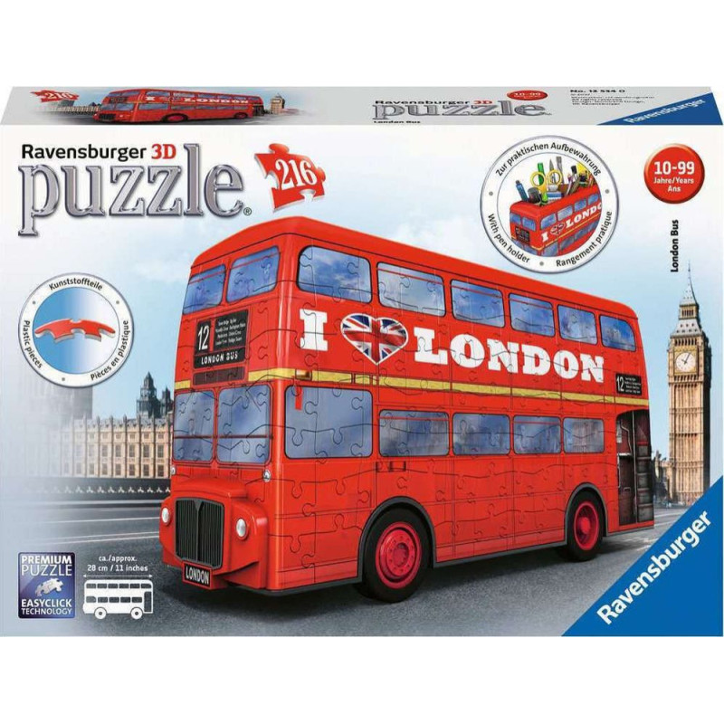 Ravensburger 3D Puzzle: London Bus (216 pcs) (12534)