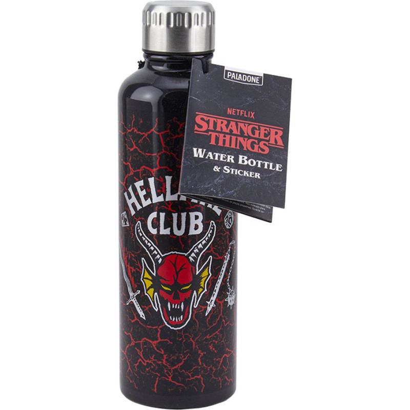 Paladone Products Paladone: Stranger Things - Hellfire Club Metal Water Bottle (PP9939ST)