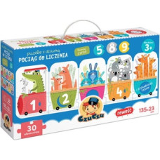 Czuczu Puzzle z dziurka pociąg do liczenia
