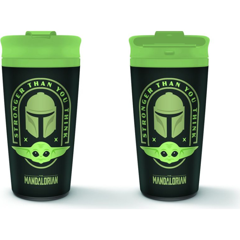 Pyramid International Pyramid Star Wars: The Mandalorian (Stronger Than You Think) Metal Travel Mug (MTM25892)