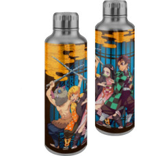 Paladone Products Paladone: Demon Slayer - Kimetsu No Yaiba Premium Metal Water Bottle (450ml) (PP10191DE)