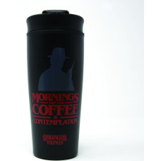 Pyramid International Pyramid Stranger Things - Coffee and Contemplation Metal Travel Mug (MTM25371)