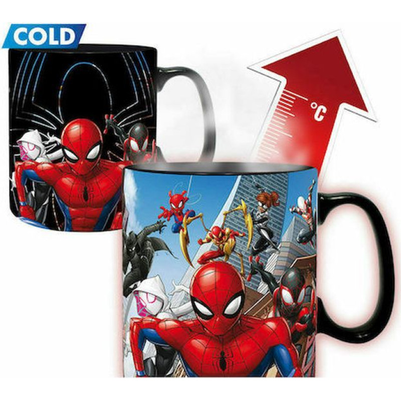 Abysse Marvel - Spider Man Multiverse Heat Change Mug (460ml) (ABYMUG882)