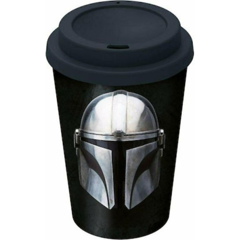 Stor Disney: Star Wars The Mandalorian Small Plastic Double-Walled Coffee Tumbler (390ml) (04868)