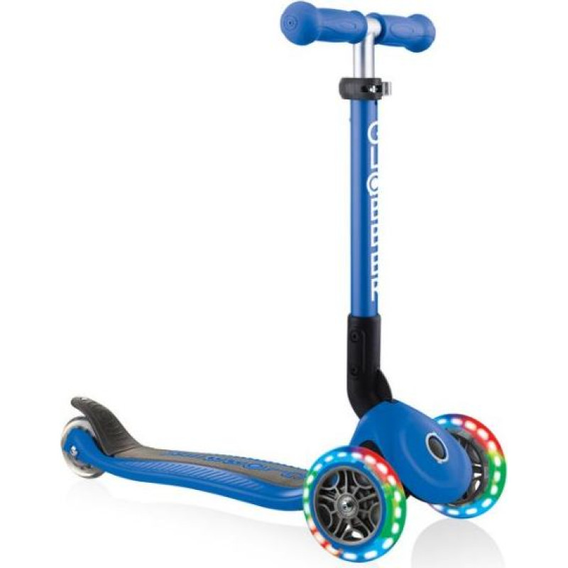 Globber 3-wheel scooter Globber Foldable Lights Navy Blue Jr 437-100