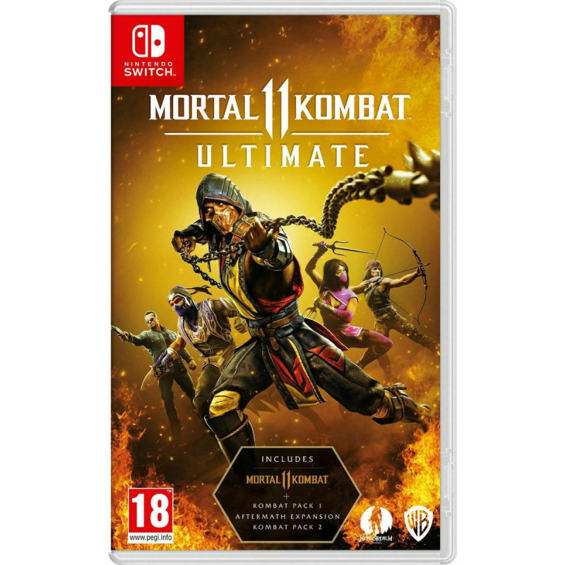 Warner Bros. NSW Mortal Kombat 11 - Ultimate Edition (Includes Kombat Pack 1  2 + Aftermath Expansion) (Code in a Box)