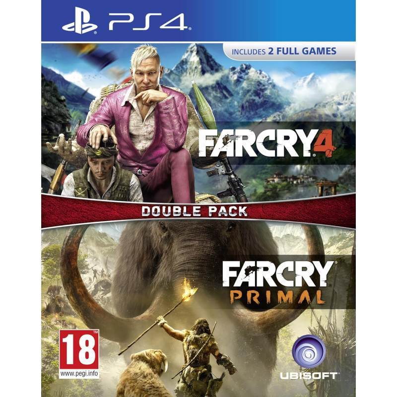 PS4 Far Cry Primal and Far Cry 4 Double Pack Playstation 4 (PS4) video spēle