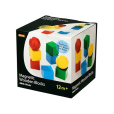 Brio Magnetic Wooden Blocks (6 blocks and 2 globes) 30123