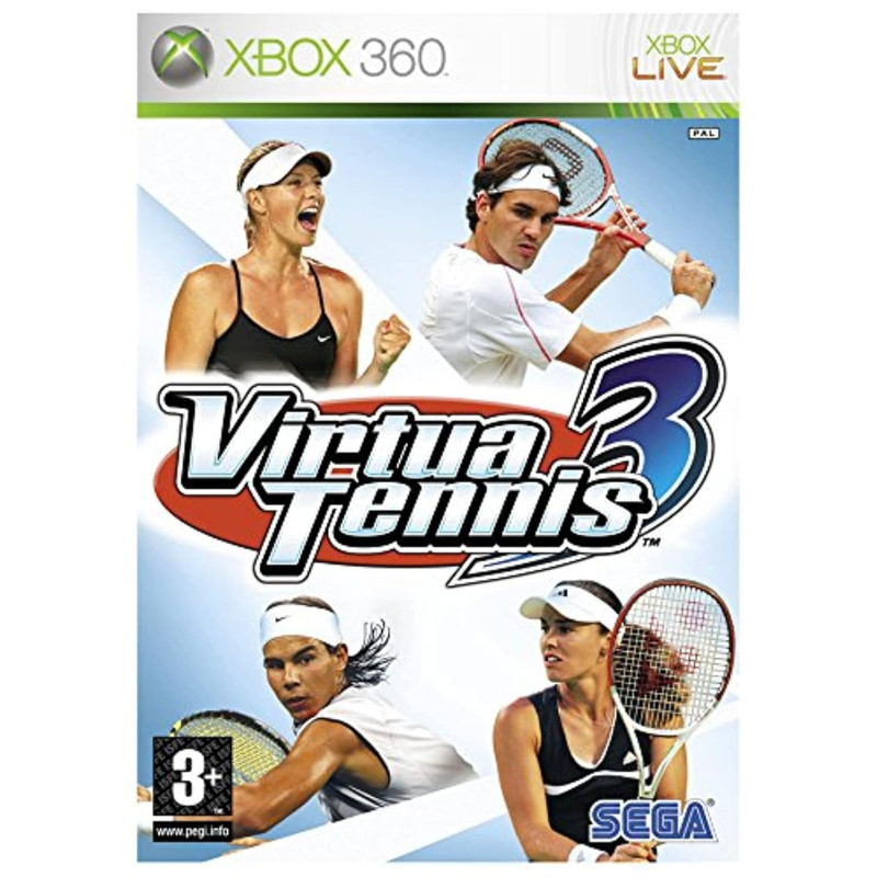 Virtua Tennis 3 Xbox 360 video spēle - lietota