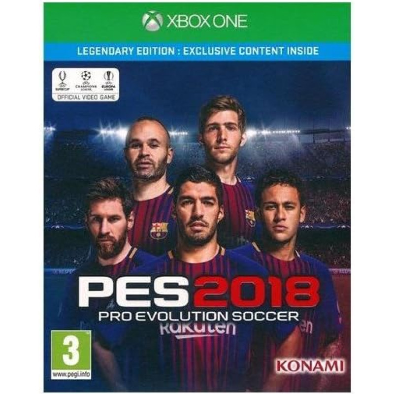 Pro Evolution Soccer (PES) 2018 - Legendary Edition Xbox One video spēle