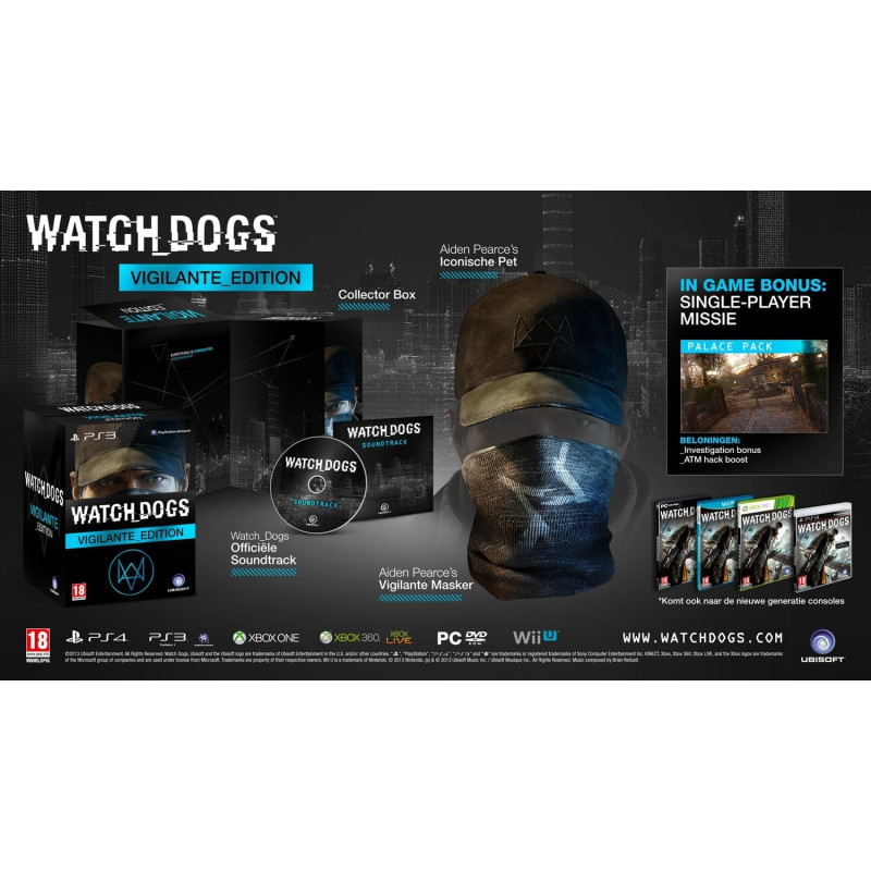 XBOX1 Watch Dogs Vigilante Edition Xbox One video spēle